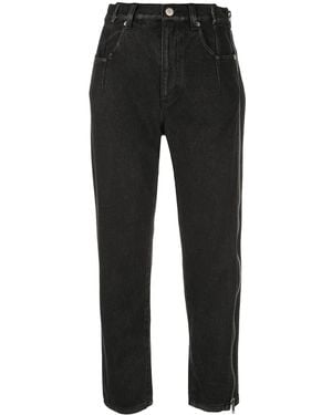 3.1 Phillip Lim Zip-Detail Cropped Jeans - Black