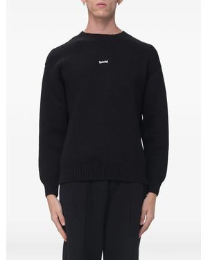 DISCLAIMER Logo-Print Sweater - Blue
