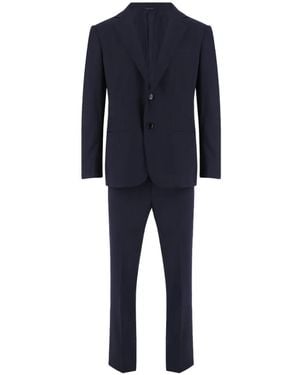 Giorgio Armani Einreihiger Anzug - Blau