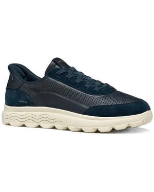 Geox Spherica Plus Lace-Up Trainers - Blue