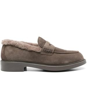 Doucal's Suede Loafers - Brown
