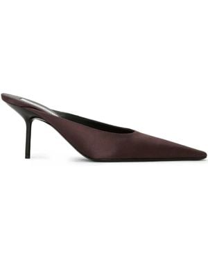 Victoria Beckham 75Mm Sloan Pointed-Toe Stiletto Mules - Brown