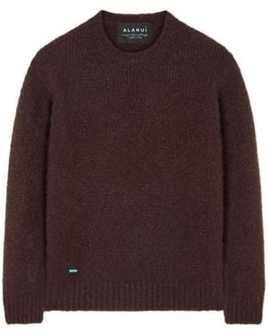 Alanui Ribbed-Knit Cashmere-Blend Sweater - Brown