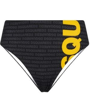 DSquared² Bragas de bikini con logo - Negro
