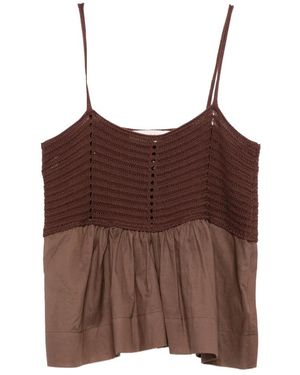 Jucca Crochet Top - Brown