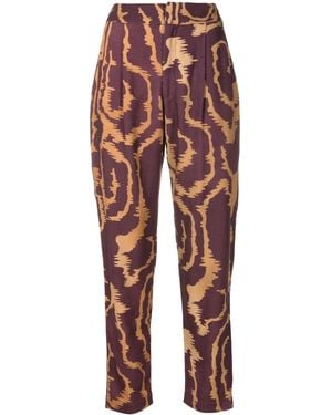 Lenny Niemeyer Abstract-Print Cropped Trousers - Red