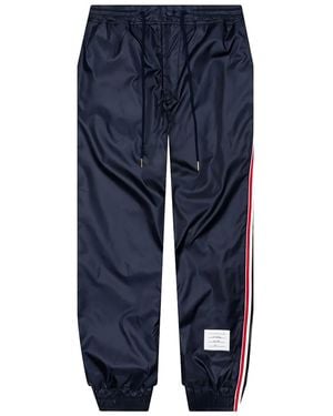 Thom Browne Rwb Stripe Ripstop Track Trousers - Blue