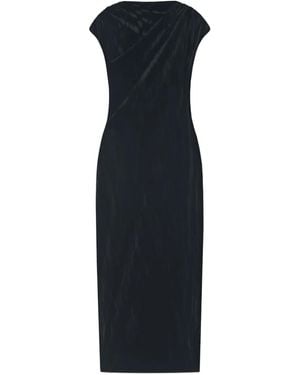 Aeron Elowen Draped Midi Dress - Blue