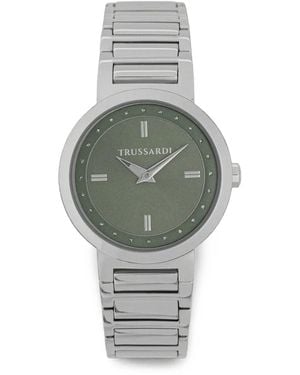 Trussardi T-Bridge Crystal-Embellished 32Mm Watch - Gray