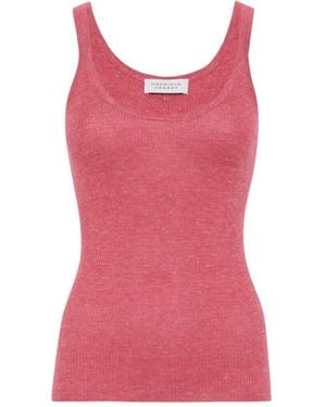 Gabriela Hearst Cinxia Fine-Ribbed Tank Top - Pink