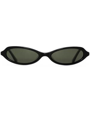 BRU Eyewear Echo Geometric-Frame Sunglasses - Black