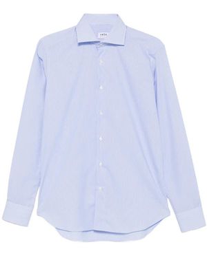 VELA SHOP Vertical-Stripe Shirt - White