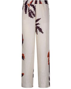 JUAN DE DIOS Pantalon En Lin - Blanc
