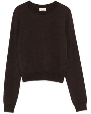 KHAITE Round-Neck Jumper - Black