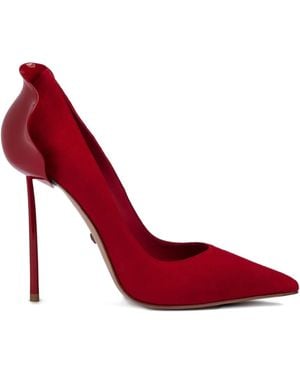 Le Silla Petalo Blooming Heart Court Shoes - Red