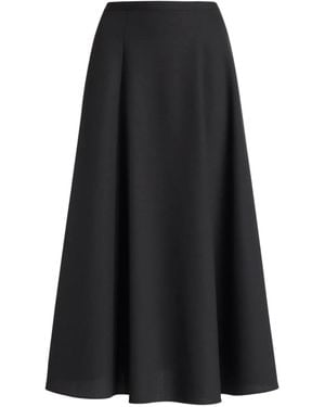 Alberta Ferretti Flared Midi Skirt - Black
