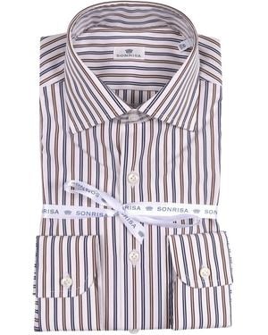 Sonrisa Striped Shirt - White