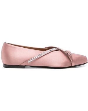 D'Accori Ballerines Cara En Satin - Rose