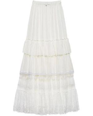 Aniye By Ruffled Lace Maxi Skirt - White