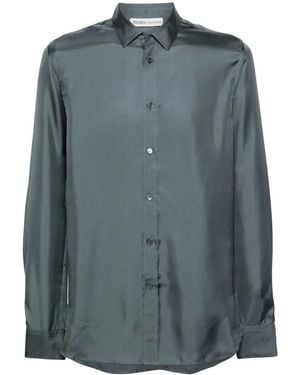 MODES GARMENTS Lightweight Silk Shirt - Blue