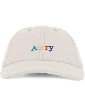 Autry Logo-Embroidered Distressed Baseball Cap - White