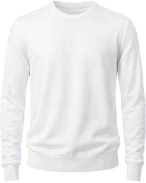 Gran Sasso Ribbed-Trim Crew-Neck Jumper - White
