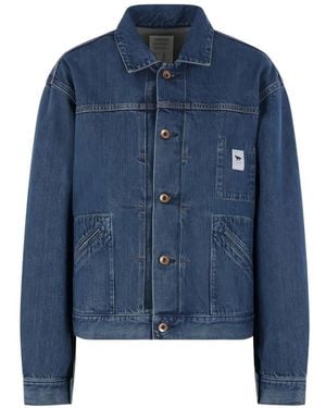 Maison Kitsuné Chaqueta Vaquera Selvedge De X Kuro - Azul