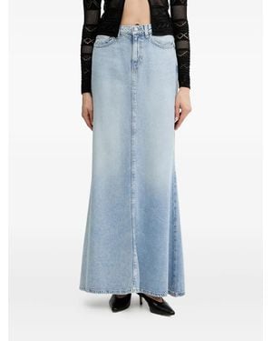 Guess Ausgestellter Jeansrock Mit Hohem Bund - Blau