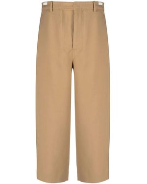 Marni Cropped-Leg Pants - Natural