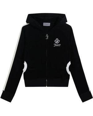 Juicy Couture Hoodie À Logo Brodé - Black