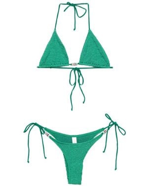 Bondeye Ingrid Beaded Triangle Bikini - Green