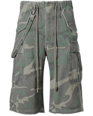 F.M.C.D. Camouflage-Print Cargo Shorts - Grey