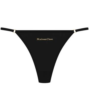 Maison Close Double Sens Thong - Black