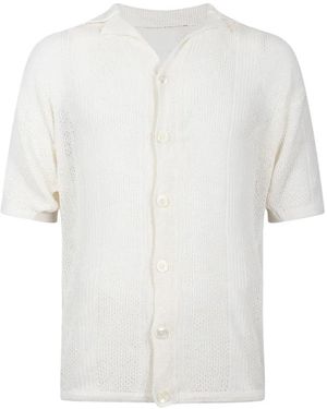 Amaranto Camisa con botones - Blanco