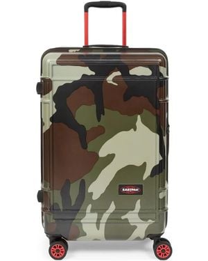Eastpak Valigia M Resist'R 63L Con Stampa Camouflage - Verde