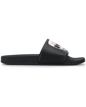 KARL LAGERFELD Ikonik Karl Slides - Black