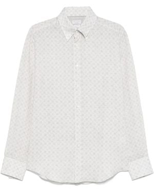 Brunello Cucinelli パターン シャツ - ホワイト