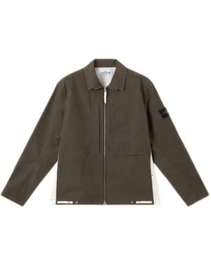 Stone Island ジップフロント ジャケット - ブラウン