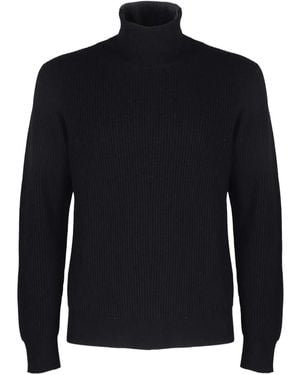 Altea Ribbed Turtleneck Sweater - Blue