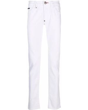 Philipp Plein Super Straight Cut Jeans - White