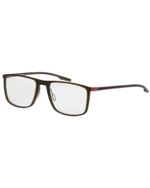 Porsche Design Rectangle-Frame Glasses - White