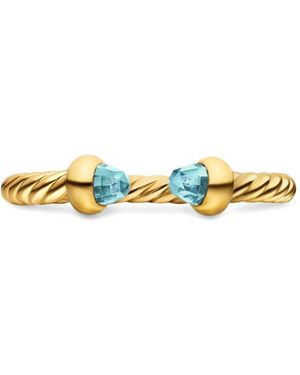 David Yurman Micro Cablespira Flex Open Ring - Metallic