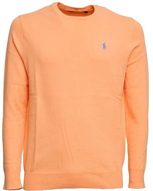 Polo Ralph Lauren Embroidered Slim-Fit Jumper - Orange