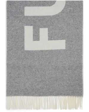 Fusalp Logo-Jacquard Scarf - Gray