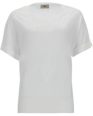 Herno Bianco Lyocell Cotton T-Shirt - White
