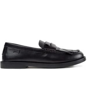 Camper Twins Leather Loafers - Black
