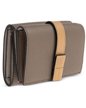 Loewe Flap-Strap Wallet - Brown