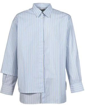 WIZZARD Asymmetrisches Docking Flip Hemd - Blau