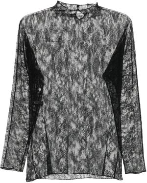 Carine Gilson Lace Top - Grey