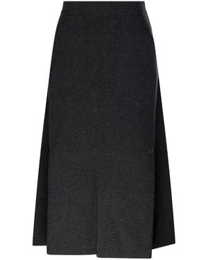 Max Mara アシンメトリーヘム スカート - ブラック